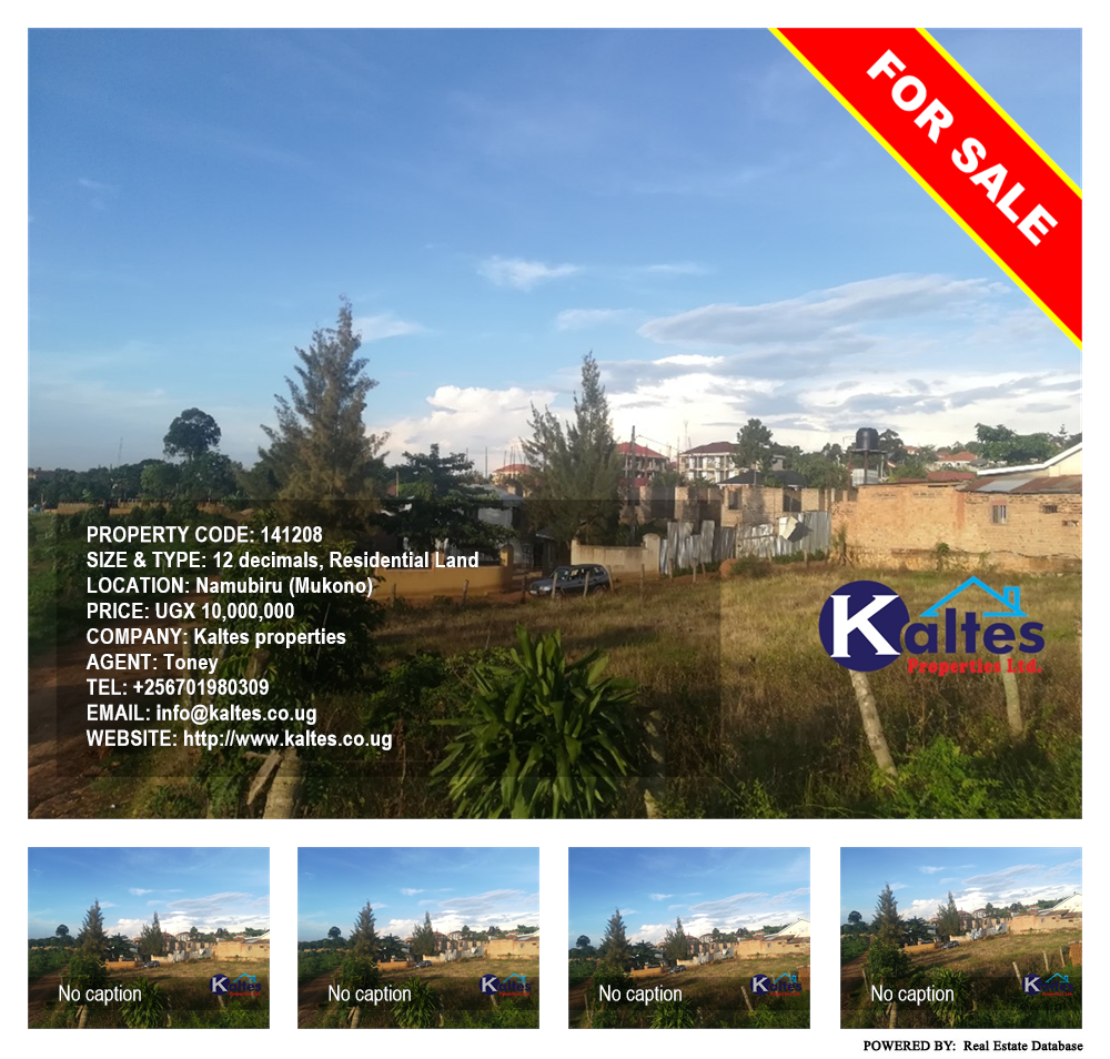 Residential Land  for sale in Namubiru Mukono Uganda, code: 141208