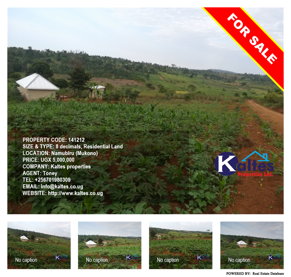 Residential Land  for sale in Namubiru Mukono Uganda, code: 141212