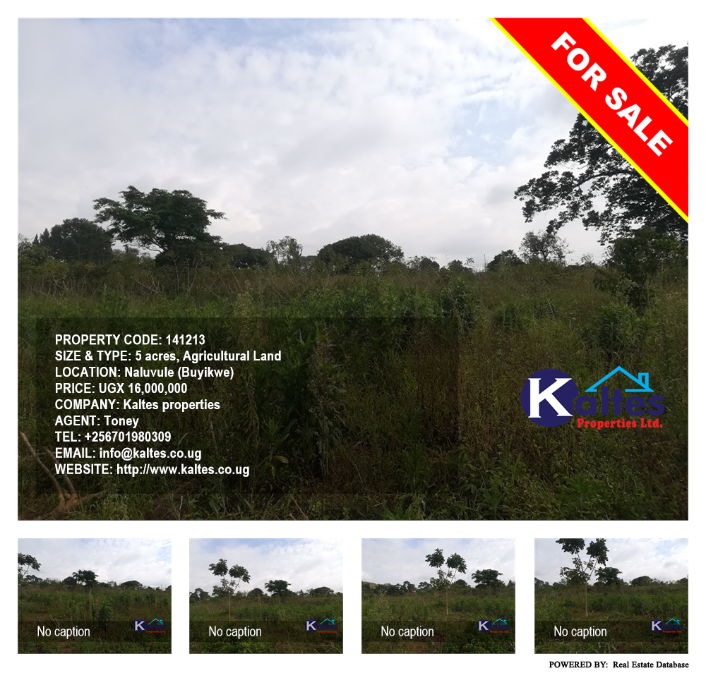 Agricultural Land  for sale in Naluvule Buyikwe Uganda, code: 141213