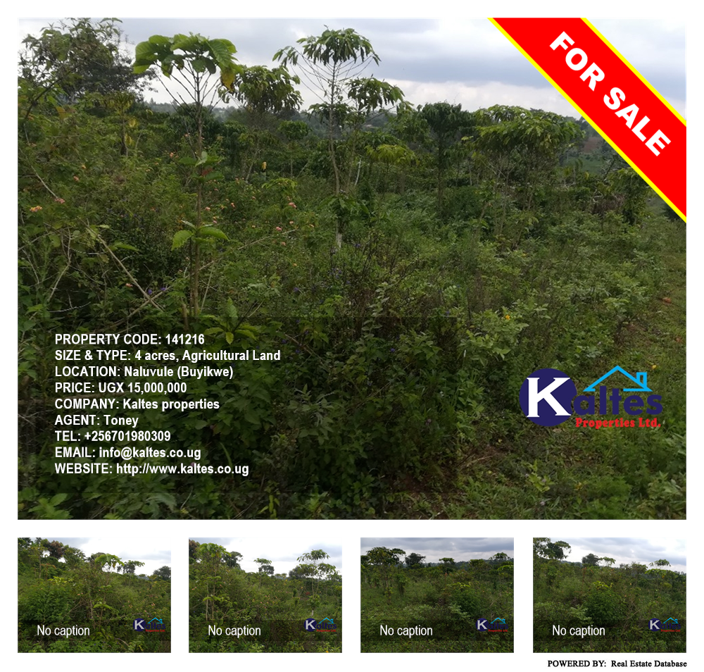 Agricultural Land  for sale in Naluvule Buyikwe Uganda, code: 141216