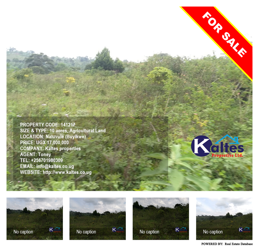 Agricultural Land  for sale in Naluvule Buyikwe Uganda, code: 141217
