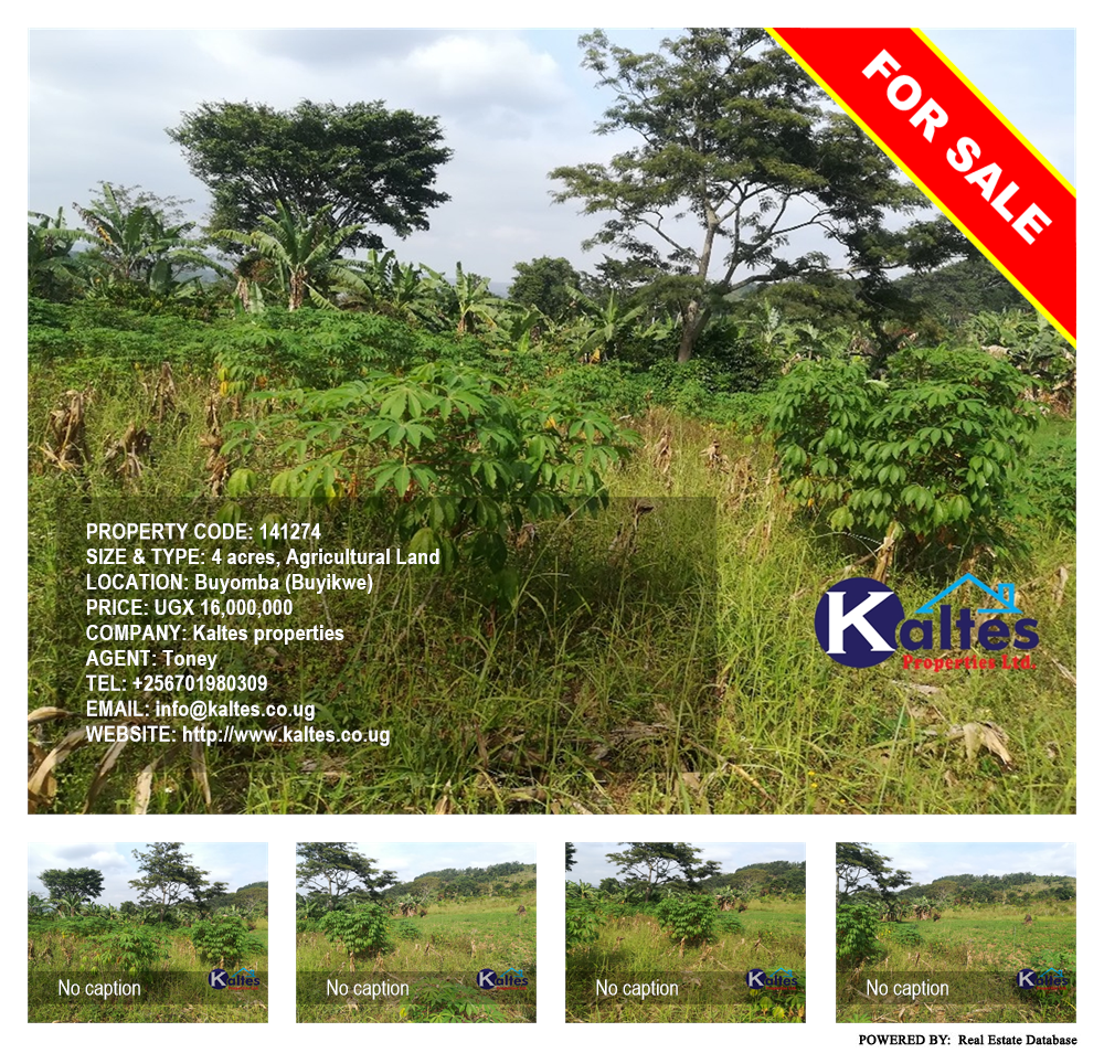 Agricultural Land  for sale in Buyomba Buyikwe Uganda, code: 141274