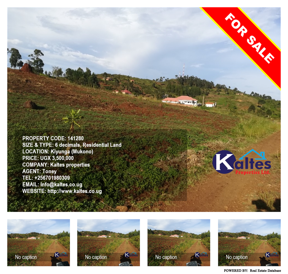 Residential Land  for sale in Kiyunga Mukono Uganda, code: 141280