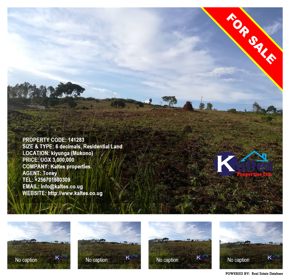 Residential Land  for sale in Kiyunga Mukono Uganda, code: 141283