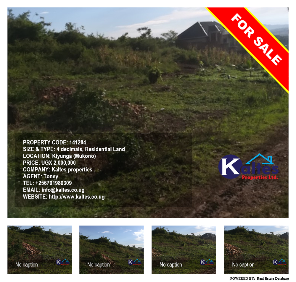 Residential Land  for sale in Kiyunga Mukono Uganda, code: 141284