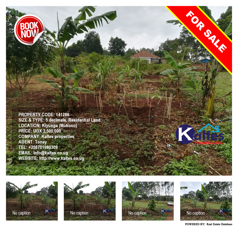Residential Land  for sale in Kiyunga Mukono Uganda, code: 141286