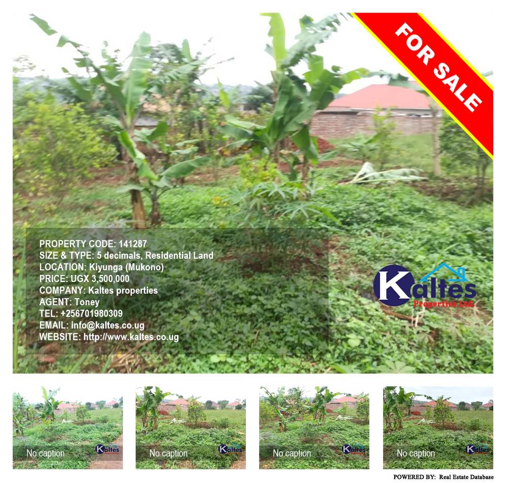 Residential Land  for sale in Kiyunga Mukono Uganda, code: 141287