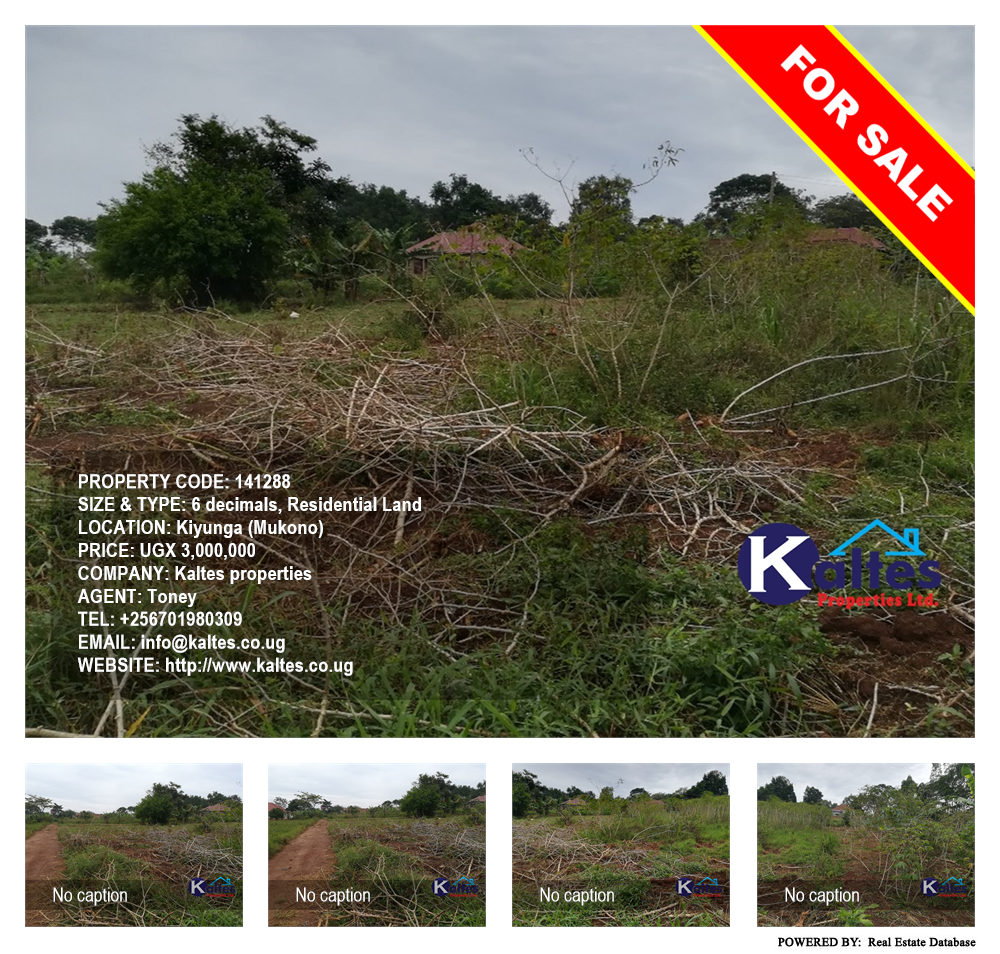 Residential Land  for sale in Kiyunga Mukono Uganda, code: 141288