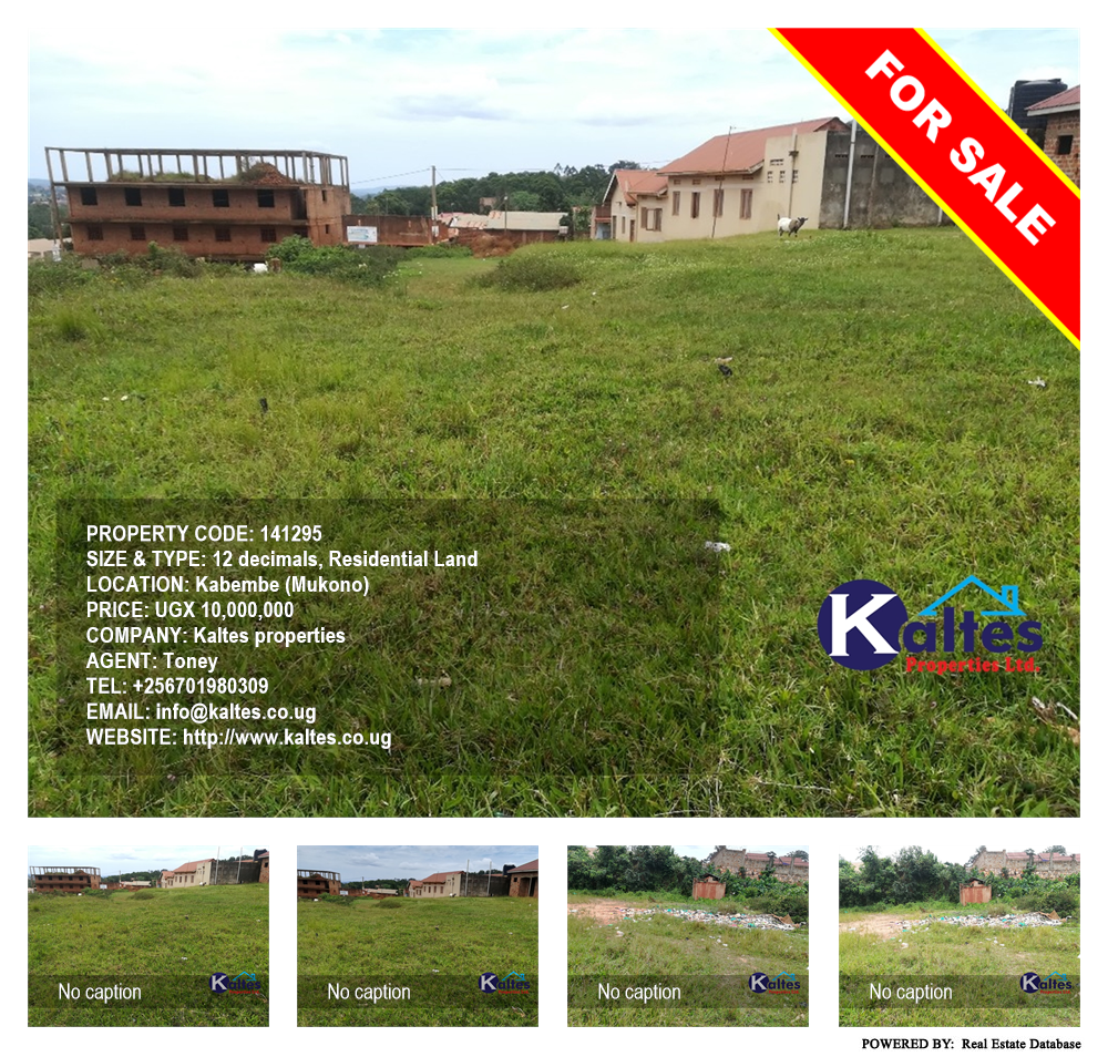 Residential Land  for sale in Kabembe Mukono Uganda, code: 141295