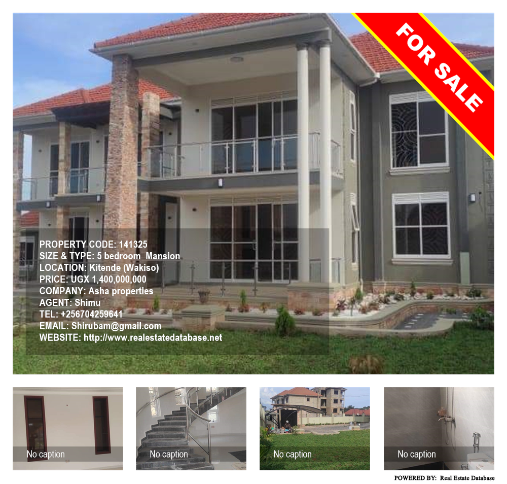 5 bedroom Mansion  for sale in Kitende Wakiso Uganda, code: 141325