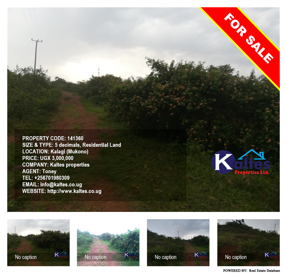 Residential Land  for sale in Kalagi Mukono Uganda, code: 141360