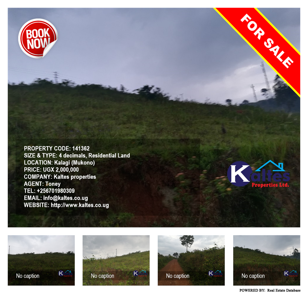 Residential Land  for sale in Kalagi Mukono Uganda, code: 141362