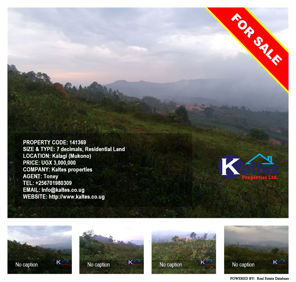 Residential Land  for sale in Kalagi Mukono Uganda, code: 141369