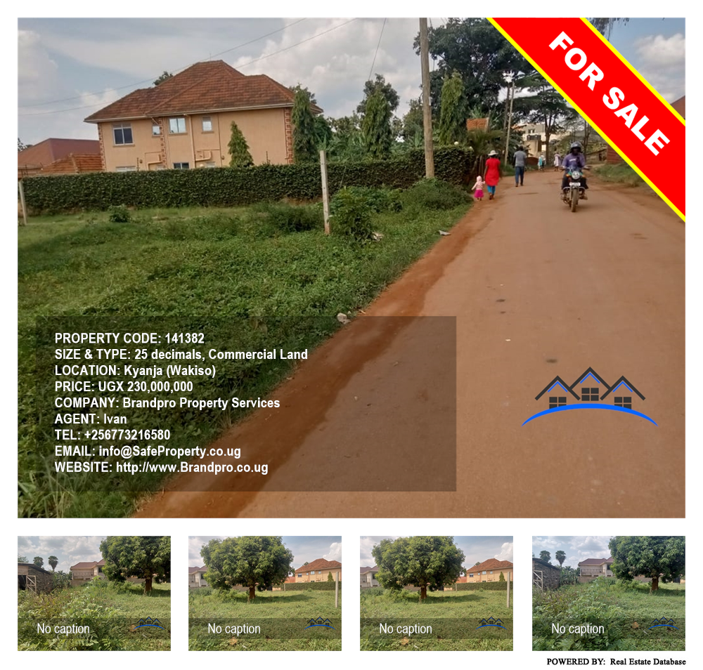 Commercial Land  for sale in Kyanja Wakiso Uganda, code: 141382