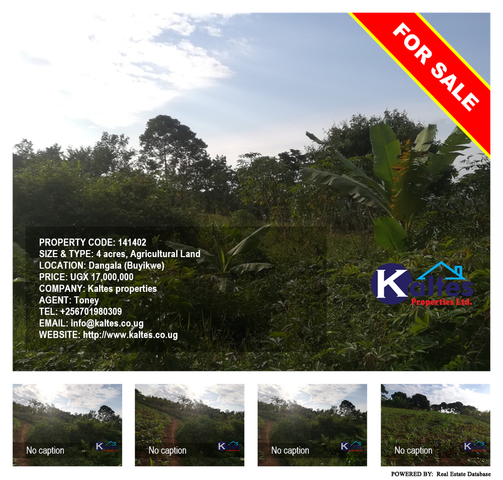 Agricultural Land  for sale in Dangala Buyikwe Uganda, code: 141402