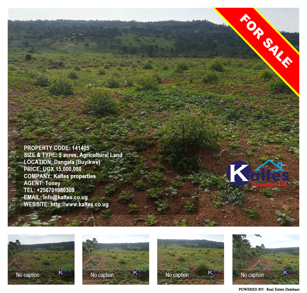 Agricultural Land  for sale in Dangala Buyikwe Uganda, code: 141405