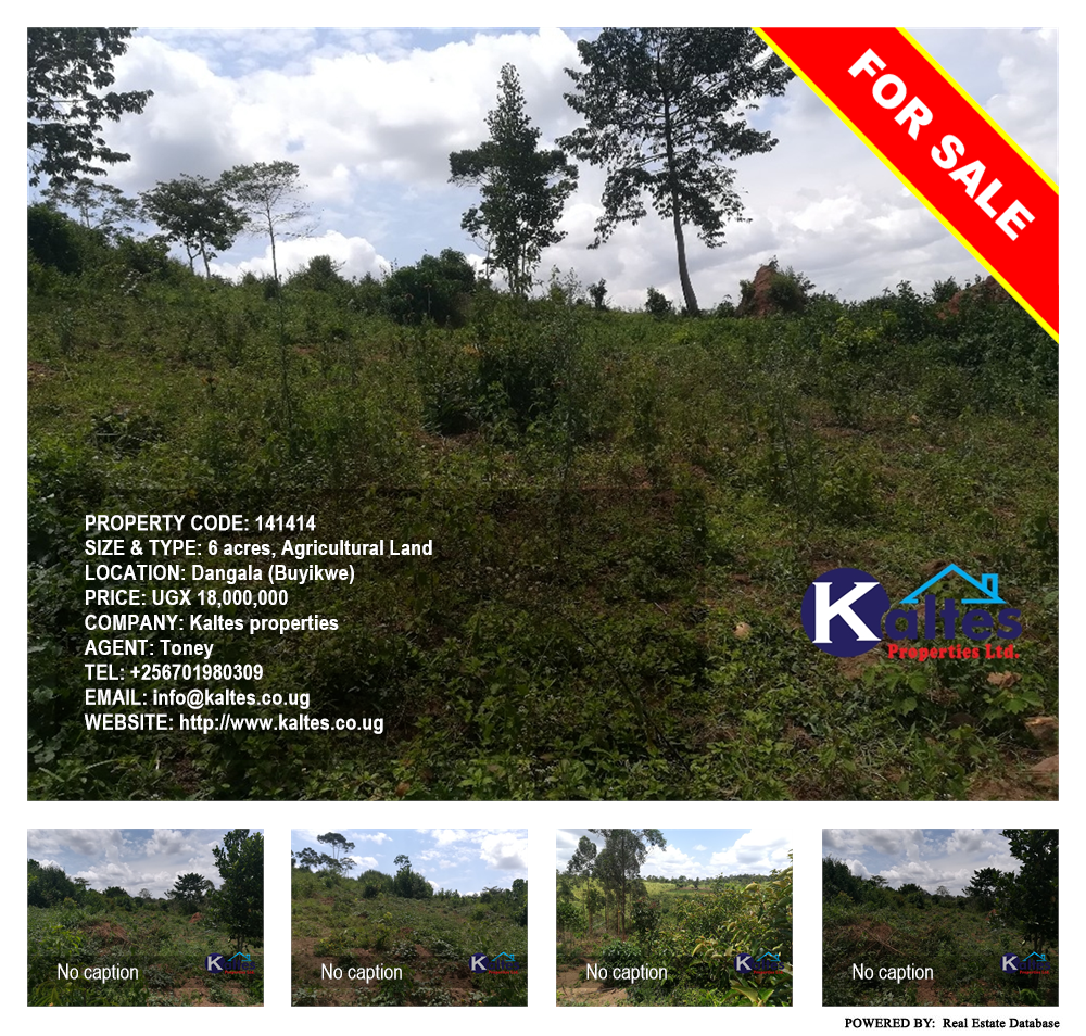 Agricultural Land  for sale in Dangala Buyikwe Uganda, code: 141414