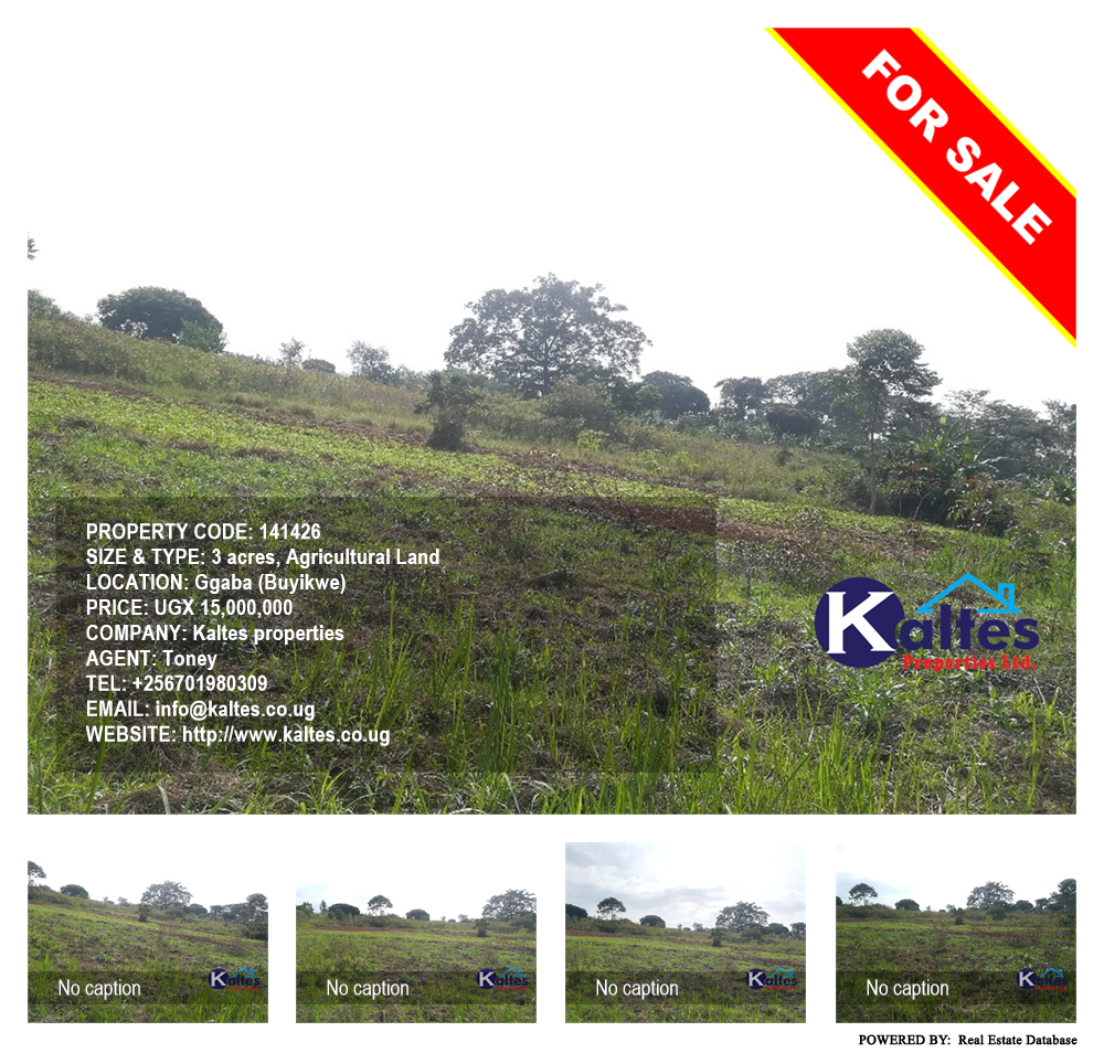 Agricultural Land  for sale in Ggaba Buyikwe Uganda, code: 141426
