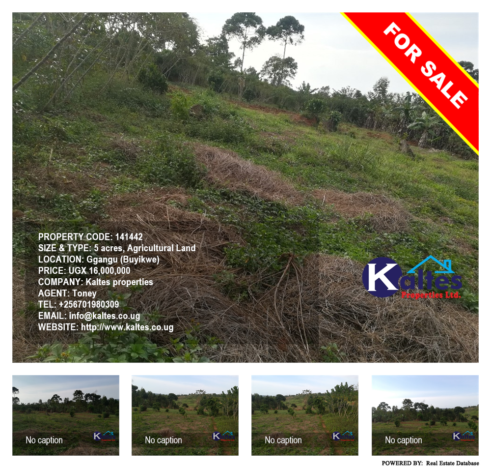 Agricultural Land  for sale in Ggangu Buyikwe Uganda, code: 141442