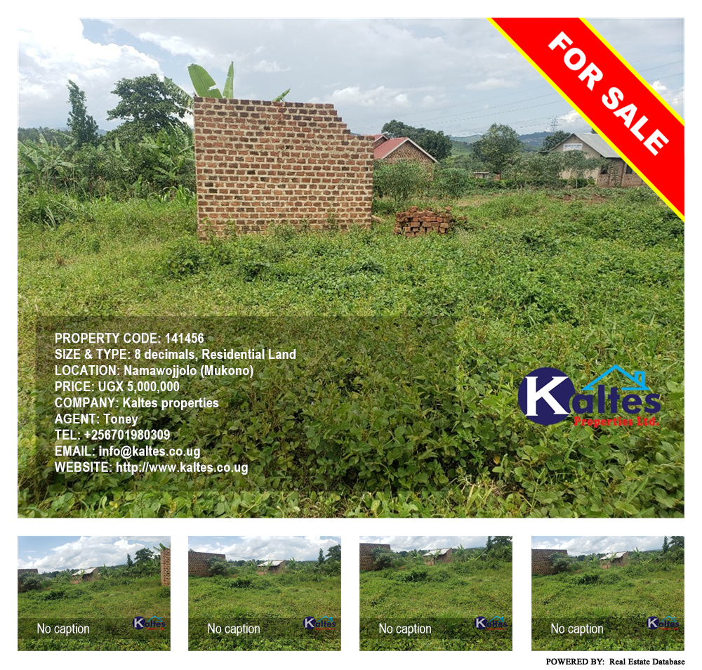 Residential Land  for sale in Namawojjolo Mukono Uganda, code: 141456