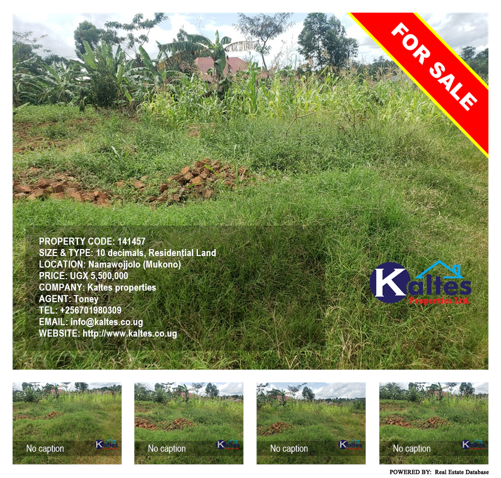 Residential Land  for sale in Namawojjolo Mukono Uganda, code: 141457