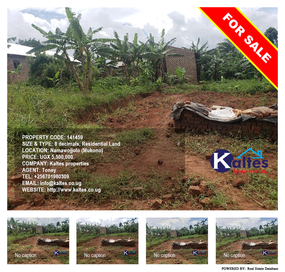 Residential Land  for sale in Namawojjolo Mukono Uganda, code: 141459
