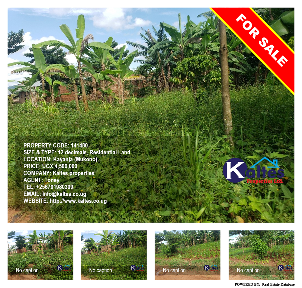 Residential Land  for sale in Kayanja Mukono Uganda, code: 141480