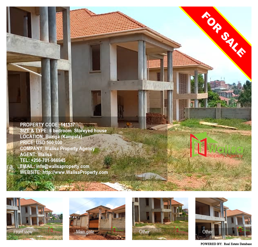 6 bedroom Storeyed house  for sale in Buziga Kampala Uganda, code: 141537