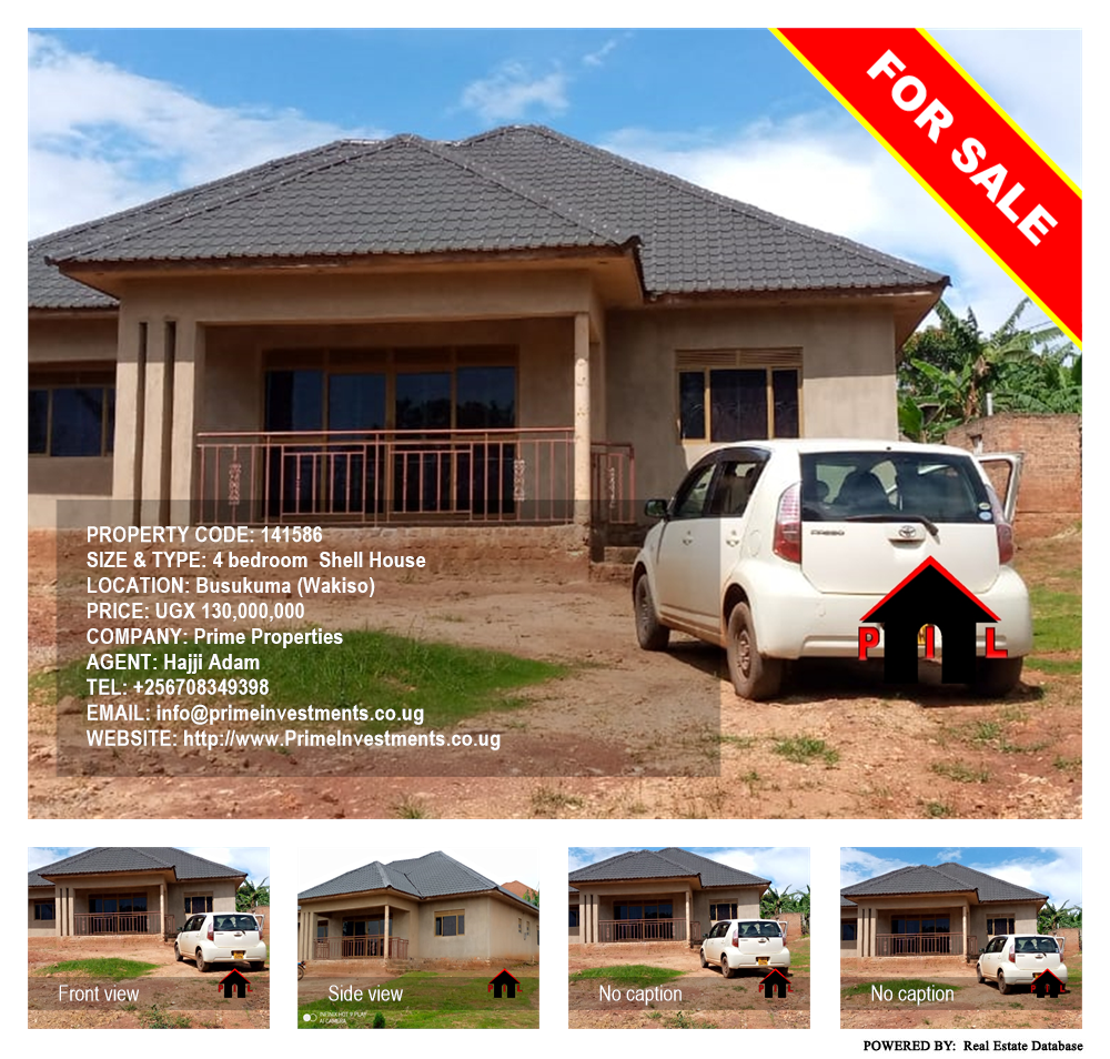 4 bedroom Shell House  for sale in Busukuma Wakiso Uganda, code: 141586