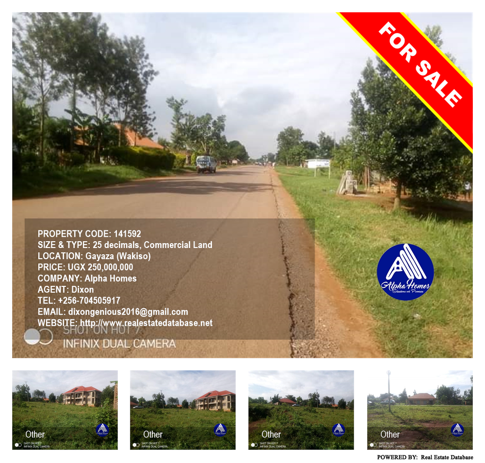 Commercial Land  for sale in Gayaza Wakiso Uganda, code: 141592