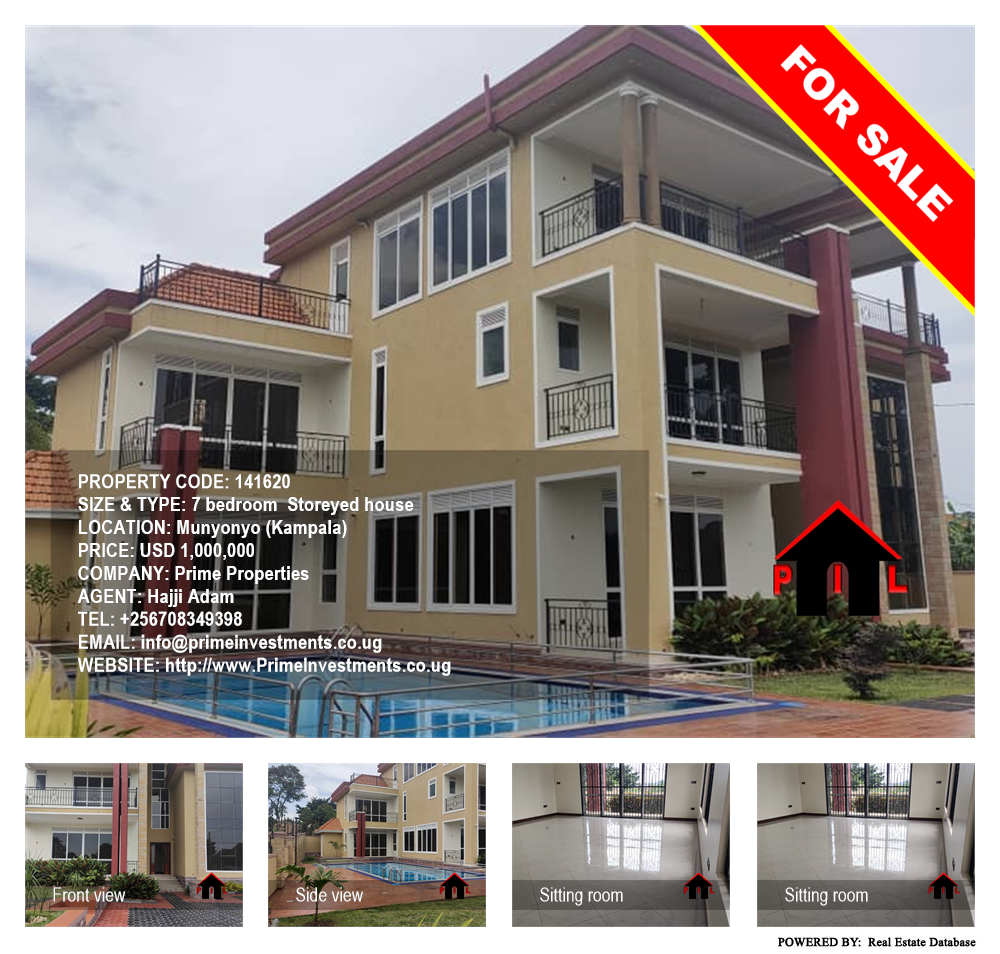 7 bedroom Storeyed house  for sale in Munyonyo Kampala Uganda, code: 141620