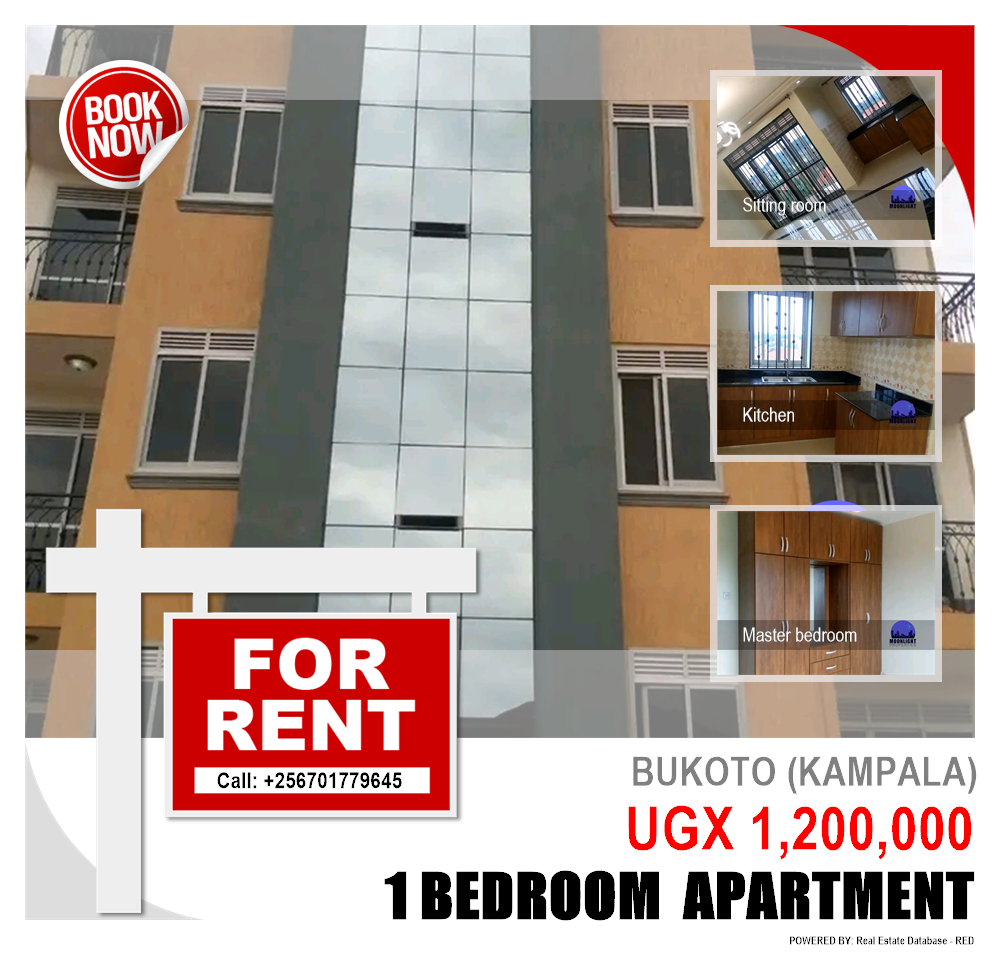 1 bedroom Apartment  for rent in Bukoto Kampala Uganda, code: 141671
