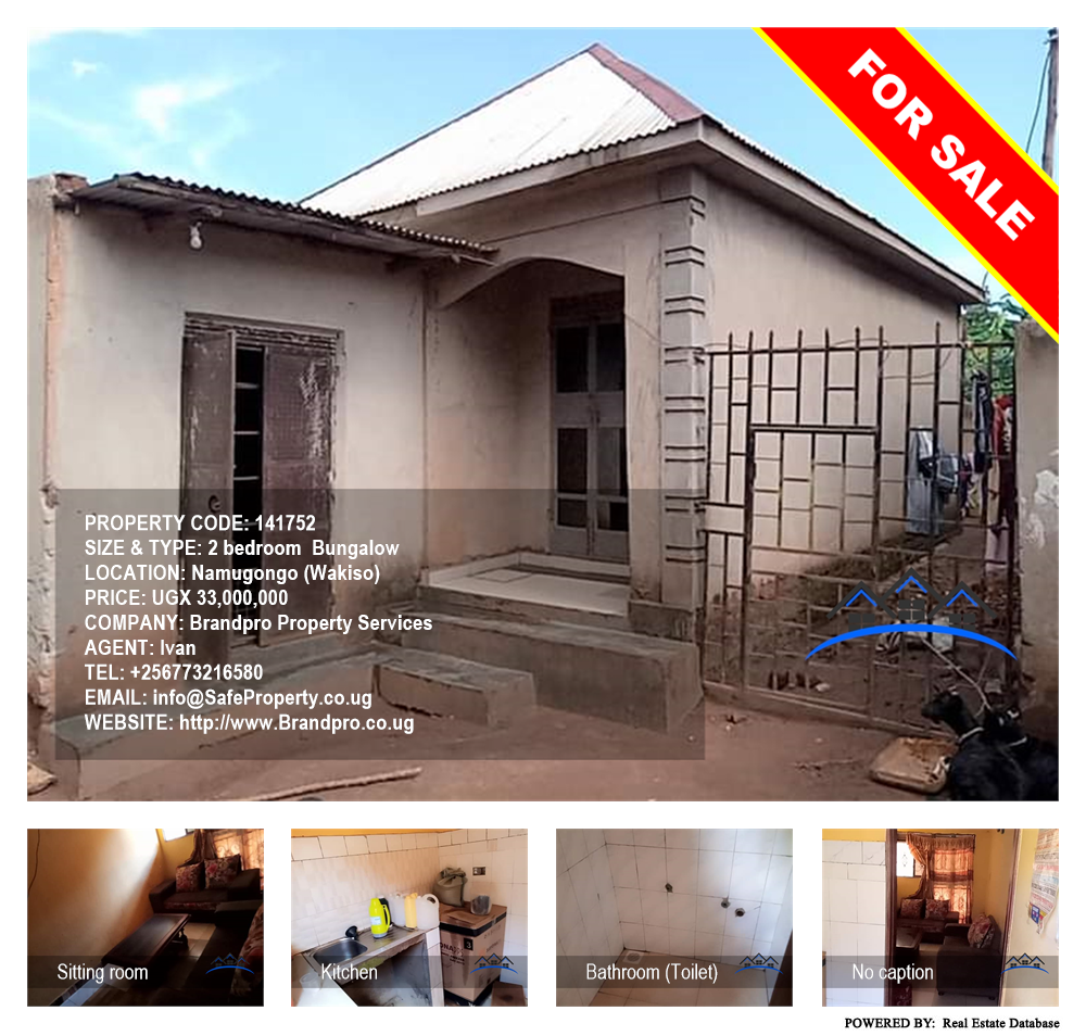 2 bedroom Bungalow  for sale in Namugongo Wakiso Uganda, code: 141752