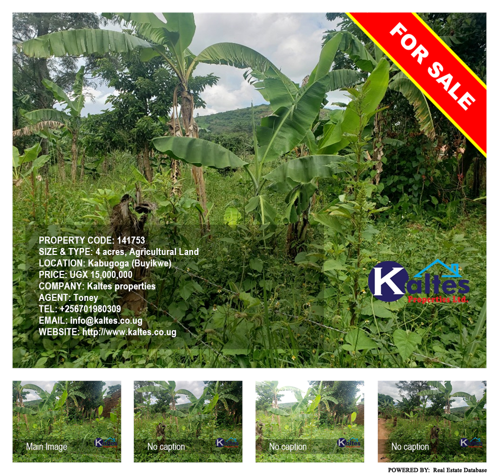 Agricultural Land  for sale in Kabugoga Buyikwe Uganda, code: 141753