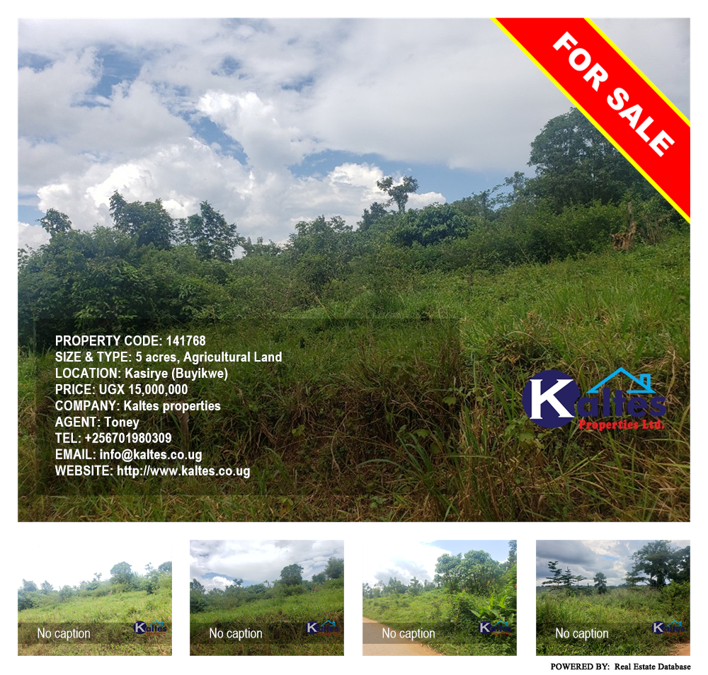 Agricultural Land  for sale in Kasirye Buyikwe Uganda, code: 141768