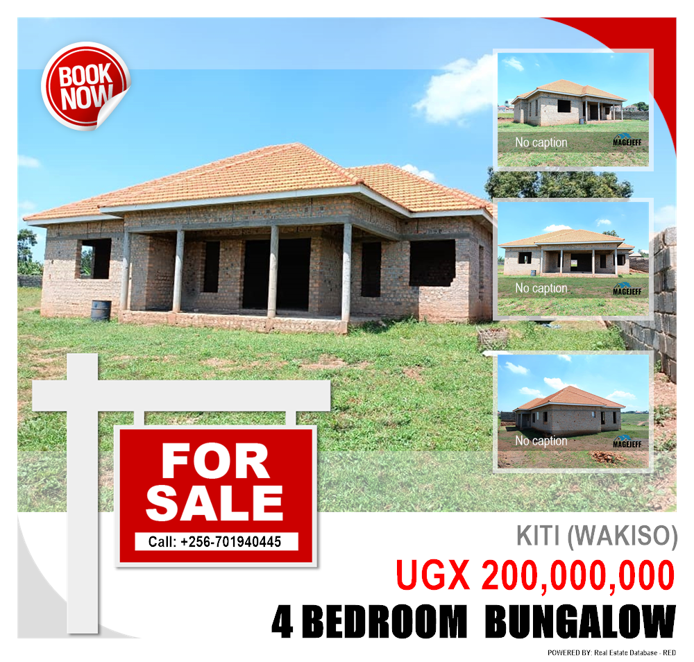 4 bedroom Bungalow  for sale in Kiti Wakiso Uganda, code: 141826