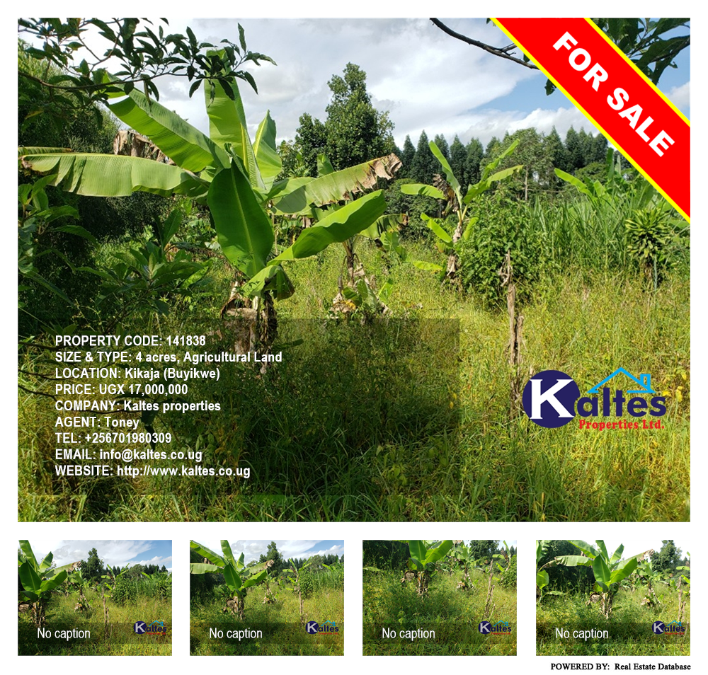 Agricultural Land  for sale in Kikaja Buyikwe Uganda, code: 141838