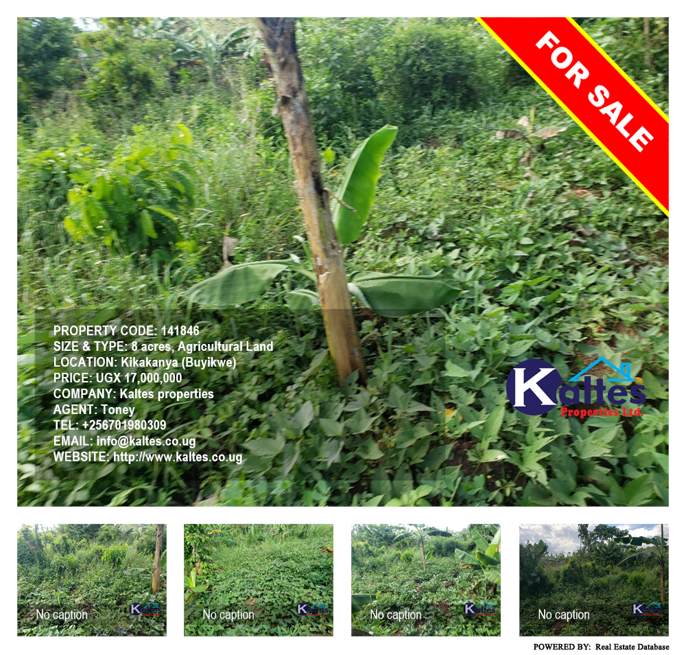 Agricultural Land  for sale in Kikakanya Buyikwe Uganda, code: 141846