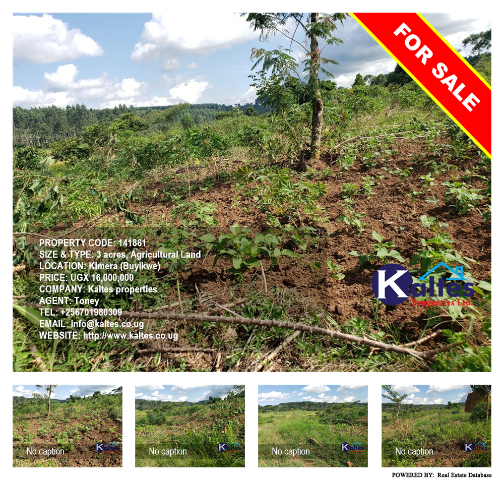 Agricultural Land  for sale in Kimera Buyikwe Uganda, code: 141861