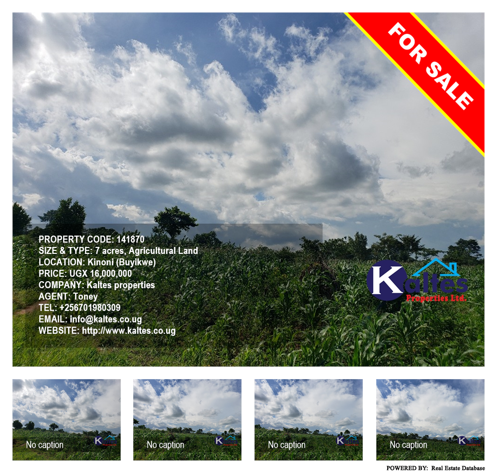 Agricultural Land  for sale in Kinoni Buyikwe Uganda, code: 141870