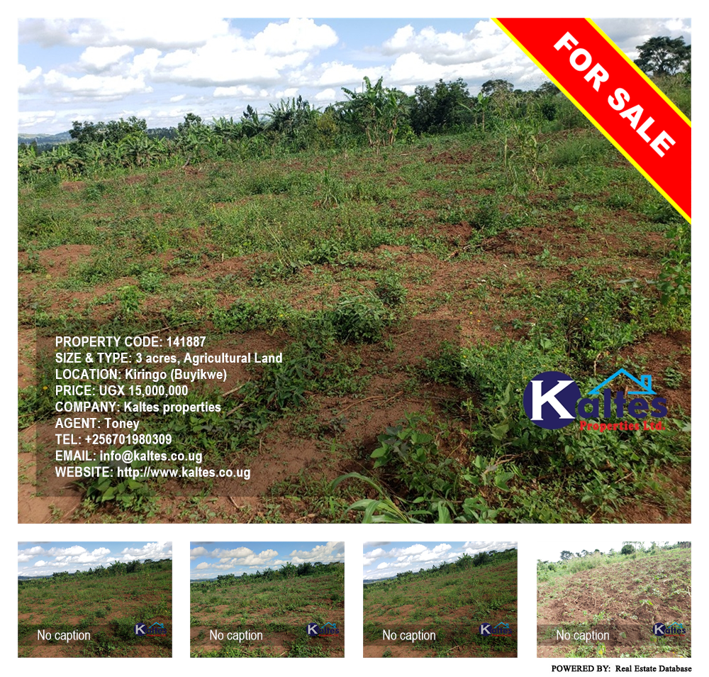 Agricultural Land  for sale in Kiringo Buyikwe Uganda, code: 141887