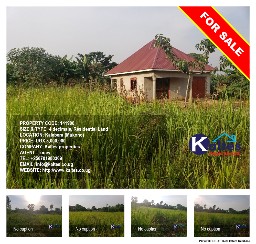 Residential Land  for sale in Kalebera Mukono Uganda, code: 141900