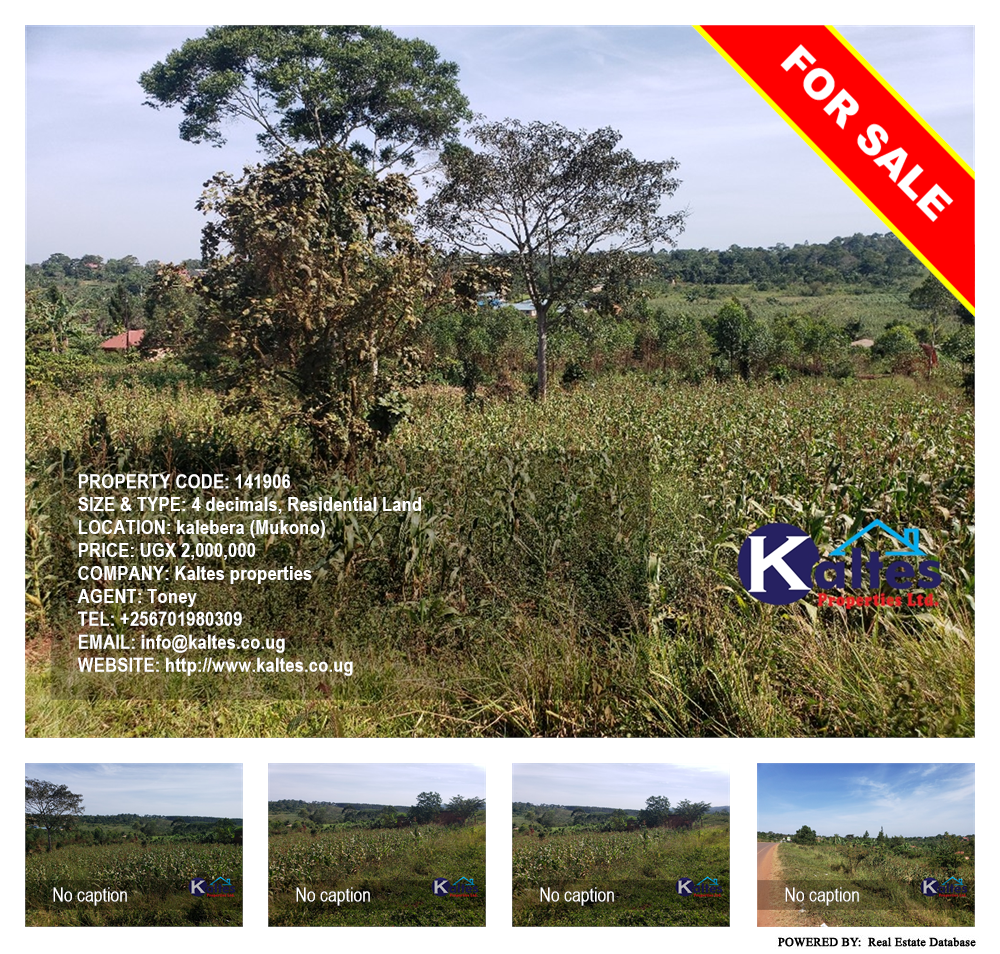 Residential Land  for sale in Kalebera Mukono Uganda, code: 141906