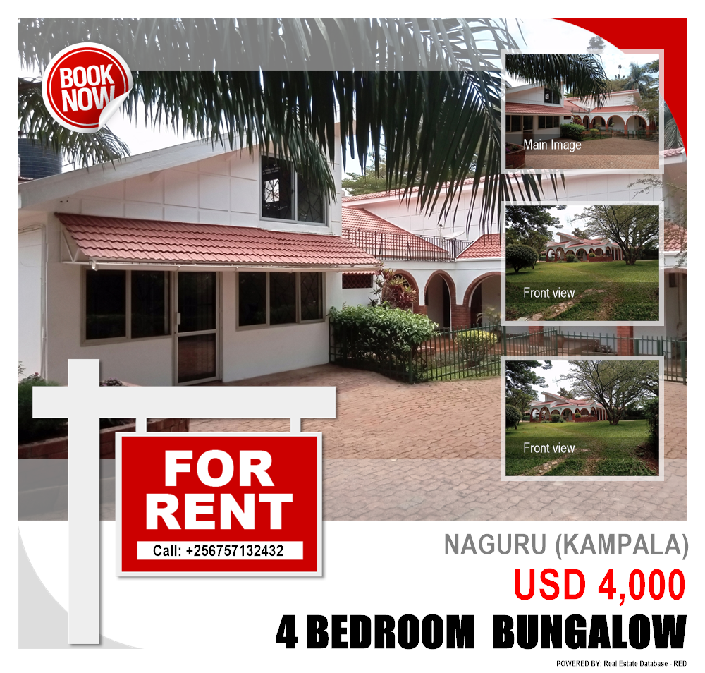 4 bedroom Bungalow  for rent in Naguru Kampala Uganda, code: 141917
