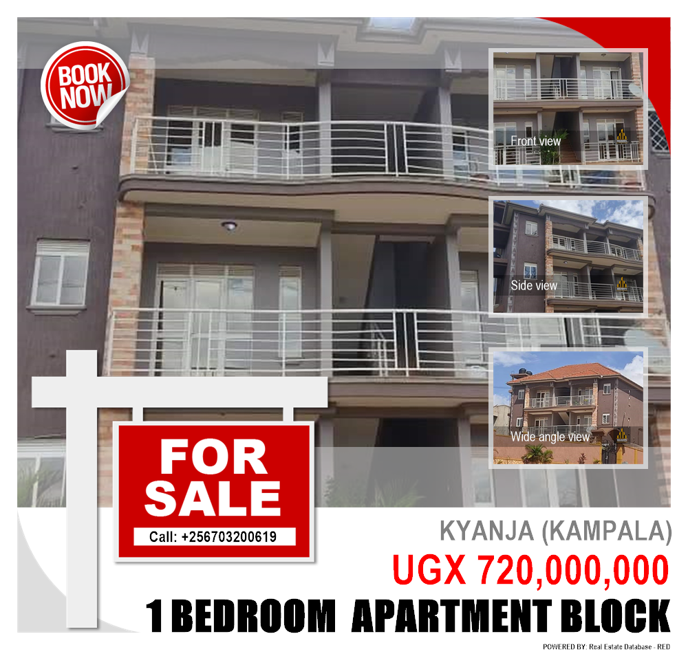 1 bedroom Apartment block  for sale in Kyanja Kampala Uganda, code: 141919