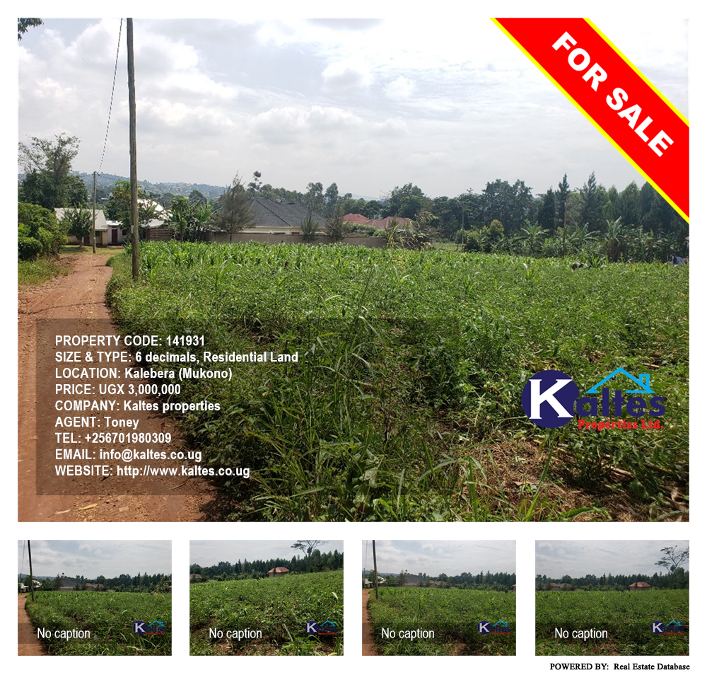 Residential Land  for sale in Kalebera Mukono Uganda, code: 141931