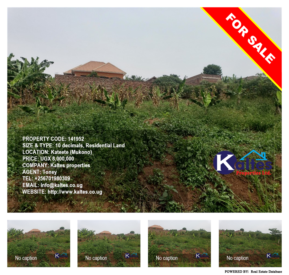 Residential Land  for sale in Kateete Mukono Uganda, code: 141952
