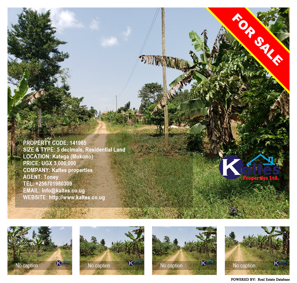 Residential Land  for sale in Katega Mukono Uganda, code: 141965
