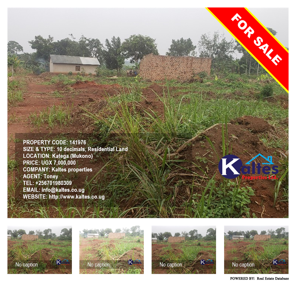 Residential Land  for sale in Katega Mukono Uganda, code: 141976