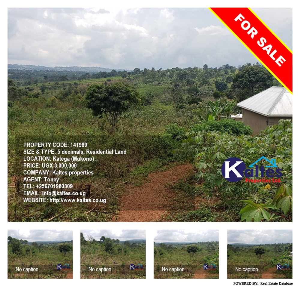 Residential Land  for sale in Katega Mukono Uganda, code: 141989